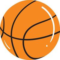 vettore di basket isolato su sfondo bianco. grafica vettoriale sportiva