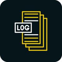 sistema logs vettore icona design