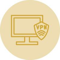 vpn impostare vettore icona design