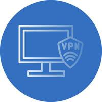 vpn impostare vettore icona design