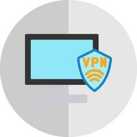 vpn impostare vettore icona design