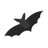 Halloween pipistrello silhouette vettore design isolato su bianca sfondo. vettore illustrazione