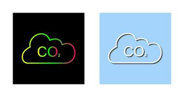 carbonio biossido vettore icona