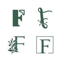 bellezza lettera logo f design icona elemento vettore con creativo unico concetto