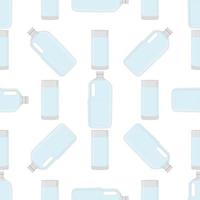 illustrazione sul tema imposta bottiglie di plastica di tipi identici vettore