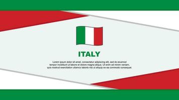 Italia bandiera astratto sfondo design modello. Italia indipendenza giorno bandiera cartone animato vettore illustrazione. Italia vettore