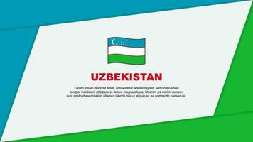 Uzbekistan bandiera astratto sfondo design modello. Uzbekistan indipendenza giorno bandiera cartone animato vettore illustrazione. Uzbekistan bandiera