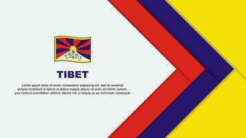 Tibet bandiera astratto sfondo design modello. Tibet indipendenza giorno bandiera cartone animato vettore illustrazione. Tibet cartone animato