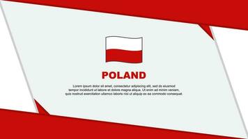 Polonia bandiera astratto sfondo design modello. Polonia indipendenza giorno bandiera cartone animato vettore illustrazione. Polonia indipendenza giorno