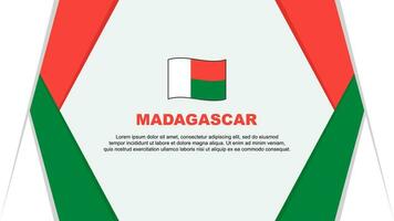 Madagascar bandiera astratto sfondo design modello. Madagascar indipendenza giorno bandiera cartone animato vettore illustrazione. Madagascar sfondo