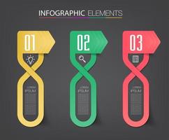 modello di casella di testo moderna, banner infografica vettore