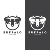 bufalo logo templet vettore illustrazione