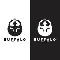 bufalo logo templet vettore illustrazione