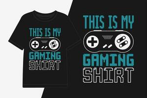 Questo è mio gioco camicia grafico maglietta design gioco camicia design. vettore