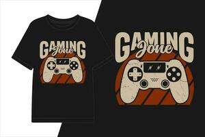 vettore gioco jone grafico maglietta design gioco camicia.
