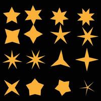 set di icone vettoriali di stelle