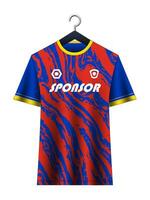 calcio maglia modello per calcio club. vettore sublimazione gli sport abbigliamento design. uniforme davanti Visualizza modelli calcio maglia.