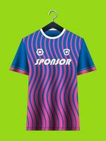 calcio maglia modello per calcio club. vettore sublimazione gli sport abbigliamento design. uniforme davanti Visualizza modelli calcio maglia.