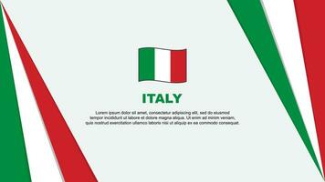 Italia bandiera astratto sfondo design modello. Italia indipendenza giorno bandiera cartone animato vettore illustrazione. Italia bandiera