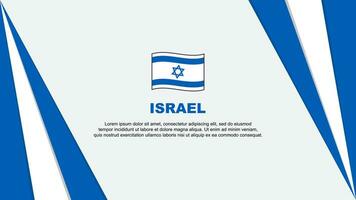 Israele bandiera astratto sfondo design modello. Israele indipendenza giorno bandiera cartone animato vettore illustrazione. Israele bandiera