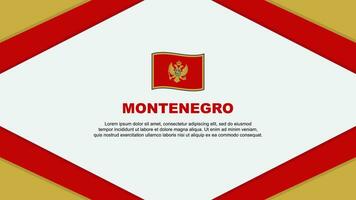 montenegro bandiera astratto sfondo design modello. montenegro indipendenza giorno bandiera cartone animato vettore illustrazione. montenegro modello