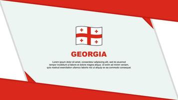 Georgia bandiera astratto sfondo design modello. Georgia indipendenza giorno bandiera cartone animato vettore illustrazione. Georgia indipendenza giorno