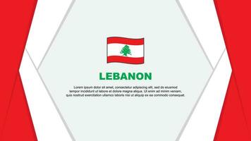 Libano bandiera astratto sfondo design modello. Libano indipendenza giorno bandiera cartone animato vettore illustrazione. Libano sfondo