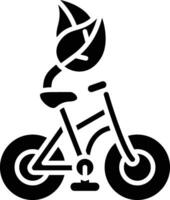 equitazione bicicletta vettore icona