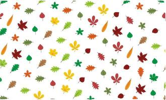 raccolta di foglie d'autunno vettore