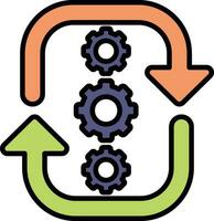 ciclo diagramma vettore icona