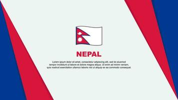 Nepal bandiera astratto sfondo design modello. Nepal indipendenza giorno bandiera cartone animato vettore illustrazione. Nepal bandiera