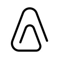 carta clip icona vettore simbolo design illustrazione