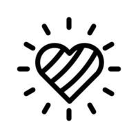cuore icona vettore simbolo design illustrazione