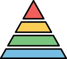 piramide vettore icona