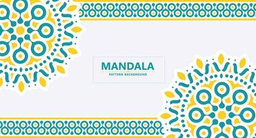 colorato decorativo mandala stile sfondo vettore