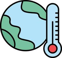 globale riscaldamento vettore icona