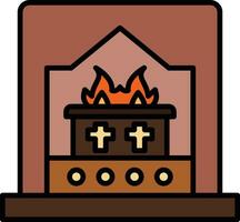 cremazione vettore icona