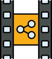 film distribuzione vettore icona