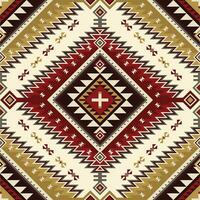 nativo modello americano tribale indiano ornamento modello geometrico etnico tessile struttura tribale azteco modello navajo messicano tessuto senza soluzione di continuità vettore decorazione moda