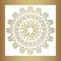 mandala decorativo carta tagliare linea vettore