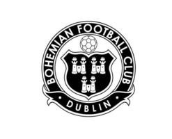 boemo fc club logo simbolo nero Irlanda lega calcio astratto design vettore illustrazione
