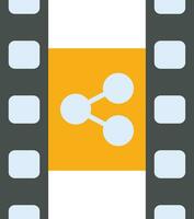 film distribuzione vettore icona