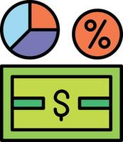 i soldi margine vettore icona