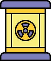 nucleare rifiuto vettore icona