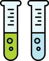 test tubi vettore icona