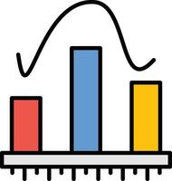 istogramma vettore icona