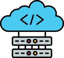 Software definito networking vettore icona