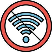 segnale Wi-Fi via vettore icona
