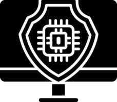 icona del vettore di sicurezza informatica