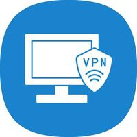 vpn impostare vettore icona design